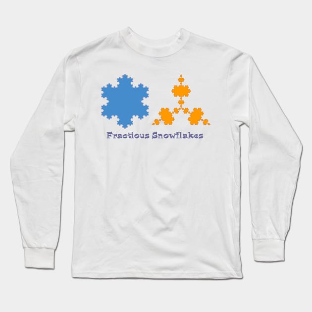 Snowflake Fractals Long Sleeve T-Shirt by candhdesigns